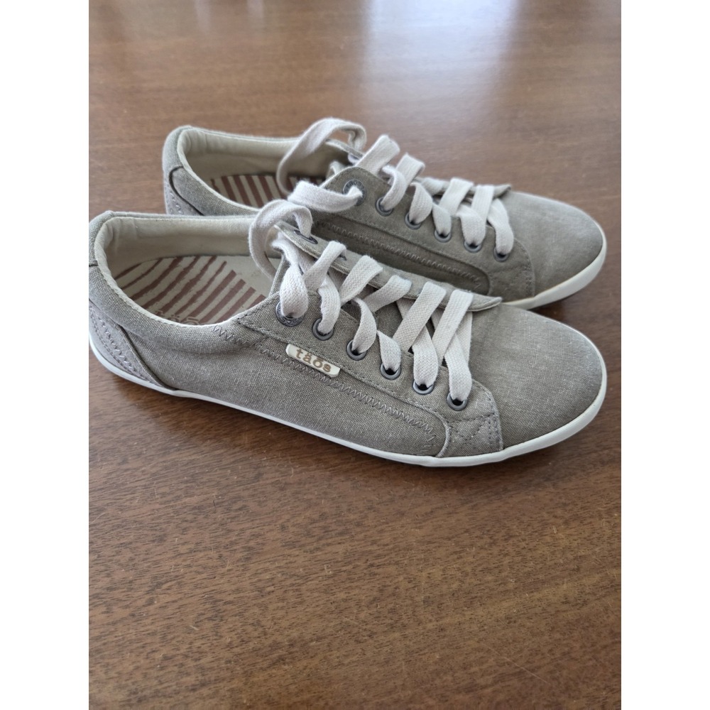 Taos Star Canvas Sneakers Women's 8 Tank Khaki Casual Comfort